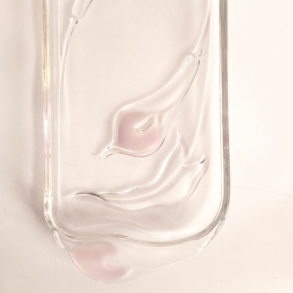 Vintage Mikasa Soft Pink Calla Lily Canapé Dish 16.5" - Picture 3 of 14